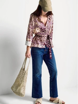 Benetton, Cropped Cotton Jeans, Size: 36, Dark Blue, Women United Colors of Benetton