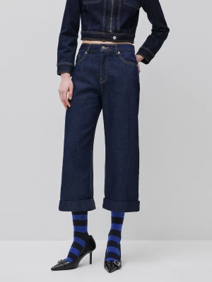 Benetton, Culotte Jeans, Size: 34, Dark Blue, Women United Colors of Benetton