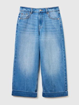 Benetton, Culotte Jeans, Size: 34, Light Blue, Women United Colors of Benetton