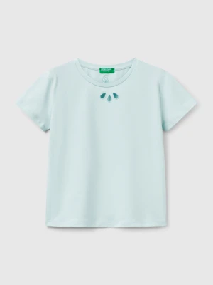 Benetton, Cut Out Motif T-shirt, size XL, Aqua, Kids United Colors of Benetton