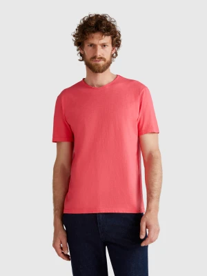 Benetton, Cyclamen T-shirt In Slub Cotton, size XS, Cyclamen, Men United Colors of Benetton