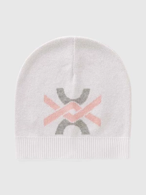 Benetton Czapka beanie w kolorze białym rozmiar: 130