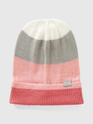 Benetton Czapka beanie w kolorze jasnoróżowo-szarym rozmiar: 130