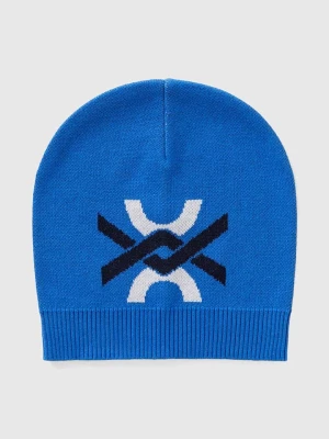 Benetton Czapka beanie w kolorze niebieskim rozmiar: 130