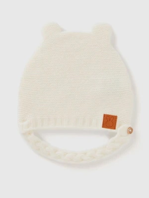 Benetton Czapka w kolorze kremowym rozmiar: 74
