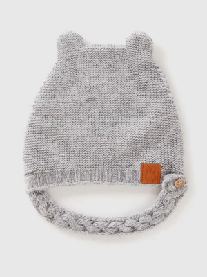 Benetton Czapka w kolorze szarym rozmiar: 74