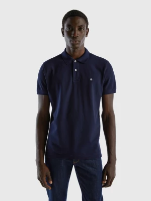 Benetton, Dark Blue Regular Fit Polo, size M, Dark Blue, Men United Colors of Benetton