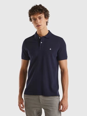 Benetton, Dark Blue Regular Fit Polo, size S, Dark Blue, Men United Colors of Benetton