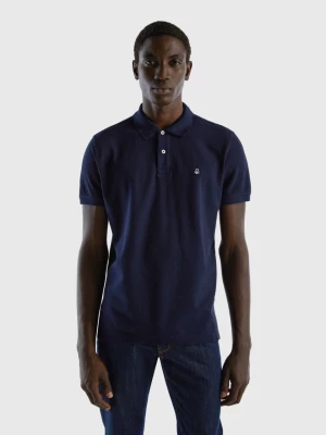 Benetton, Dark Blue Regular Fit Polo, size XXL, Dark Blue, Men United Colors of Benetton