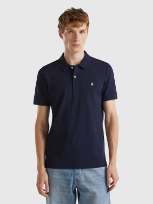 Benetton, Dark Blue Slim Fit Polo, size S, Dark Blue, Men United Colors of Benetton