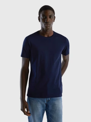 Benetton, Dark Blue T-shirt, size L, Dark Blue, Men United Colors of Benetton