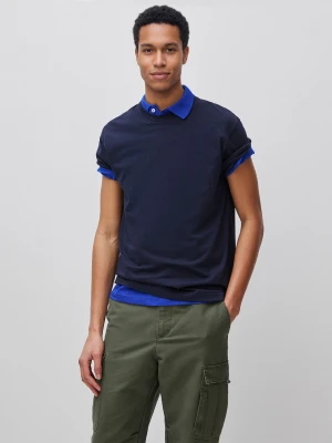 Benetton, Dark Blue T-shirt, Size: XS, Dark Blue, Men United Colors of Benetton