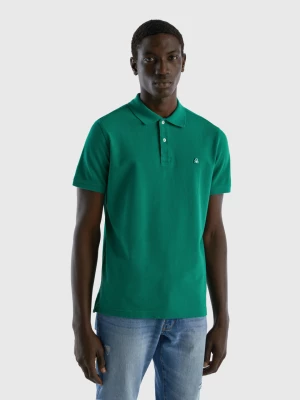 Benetton, Dark Green Regular Fit Polo, size S, Dark Green, Men United Colors of Benetton