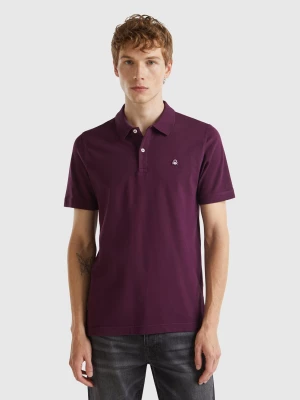 Benetton, Dark Purple Slim Fit Polo, size M, , Men United Colors of Benetton