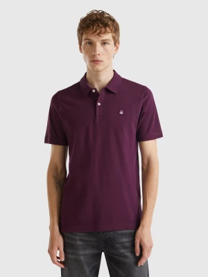 Benetton, Dark Purple Slim Fit Polo, size XL, , Men United Colors of Benetton