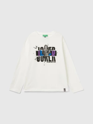 Benetton, ©&™ Dc Comics Joker T-shirt In Organic Cotton, size 2XL, Creamy White, Kids United Colors of Benetton