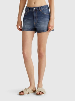 Benetton, Denim Bermudas, size , Blue, Women United Colors of Benetton