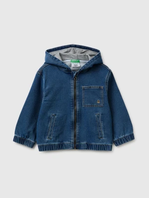 Benetton, Denim Jacket With Hood, Size: 116, Blue, Kids United Colors of Benetton