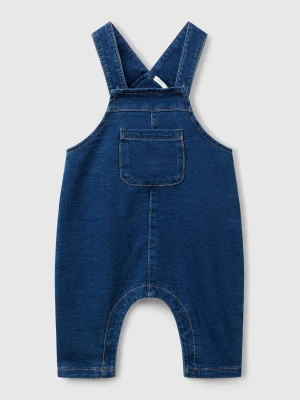 Benetton, Denim Look Baggy Fit Dungarees, size 82, Blue, Kids United Colors of Benetton