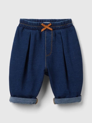 Benetton, Denim Look Sweatpants, size 56, Dark Blue, Kids United Colors of Benetton