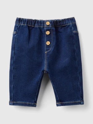 Benetton, Denim Look Trousers, size 56, Blue, Kids United Colors of Benetton