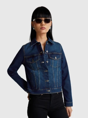 Benetton, Denim Rider Jacket, size XXS, Blue, Women United Colors of Benetton