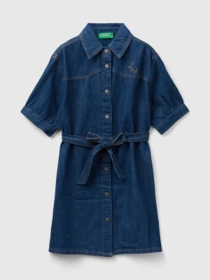 Benetton, Denim Shirt Dress, size L, Dark Blue, Kids United Colors of Benetton
