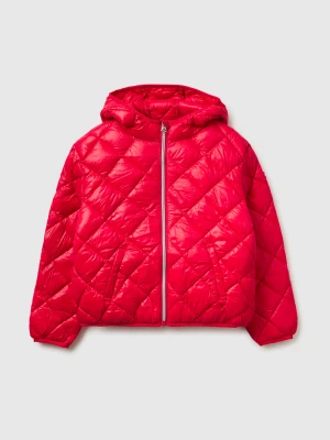 Benetton, Diamond Quilted Padded Jacket, Size: XL, Red, Kids United Colors of Benetton