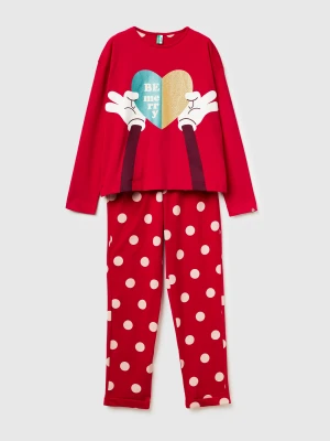 Benetton, ©disney Christmas Pyjamas, Size: XXS, Red, Women United Colors of Benetton