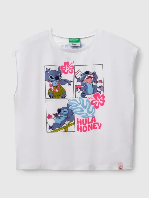 Benetton, ©disney Lilo & Stitch T-shirt, size XL, White, Kids United Colors of Benetton