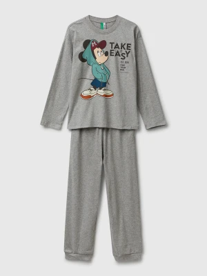 Benetton, ©disney Mickey Mouse Pyjamas, Size: XXS, Light Gray, Kids United Colors of Benetton