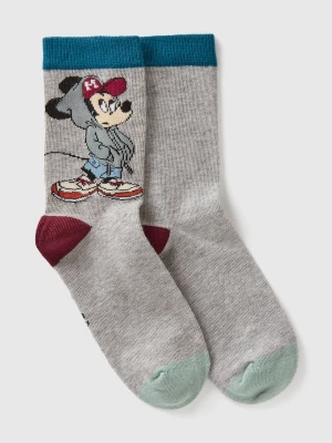 Benetton, ©disney Mickey Mouse Socks, Size: 39-41, Light Gray, Kids United Colors of Benetton