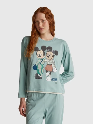 Benetton, ©disney Minnie And Mickey Mouse Pyjamas, Size: XS, Aqua, Women United Colors of Benetton