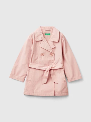 Benetton, Double-breasted Trench Coat, size 104, Soft Pink, Kids United Colors of Benetton