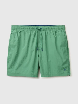 Benetton, Drawstring Swim Trunks, Size: S, Green, Men United Colors of Benetton