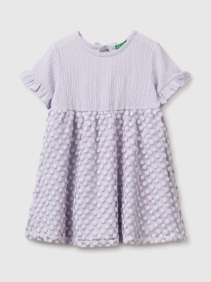 Benetton, Dress With Little Flowers, Size: 116, Lilac, Kids United Colors of Benetton