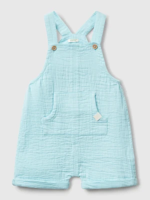 Benetton, Dungarees In Lightweight Denim, size 82, Light Blue, Kids United Colors of Benetton
