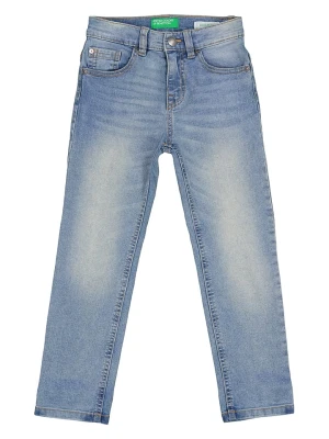 Benetton Dżinsy - Regular fit - w kolorze błękitnym rozmiar: 160