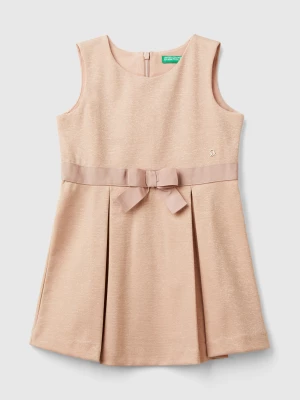 Benetton, Elegant Dress With Bow, size 104, Soft Pink, Kids United Colors of Benetton