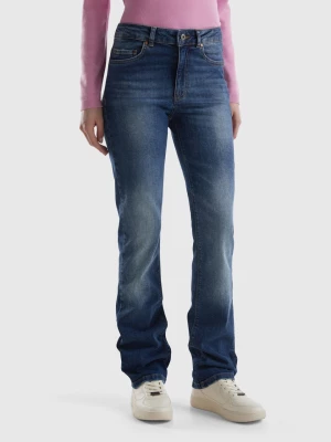 Benetton, Five-pocket Bootcut Jeans, size 26, Dark Blue, Women United Colors of Benetton