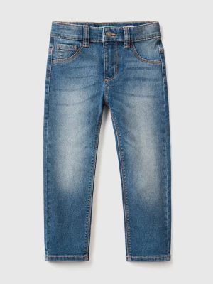 Benetton, Five-pocket Slim Fit Jeans, size 104, Dark Blue, Kids United Colors of Benetton