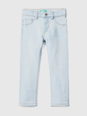 Benetton, Five-pocket Slim Fit Jeans, size 110, Sky Blue, Kids United Colors of Benetton