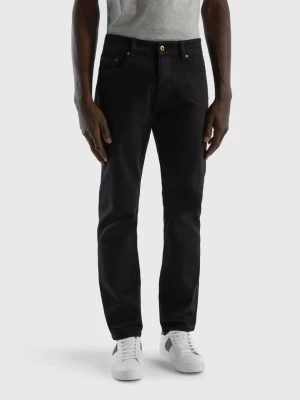 Benetton, Five Pocket Slim Fit Jeans, size 29, Black, Men United Colors of Benetton