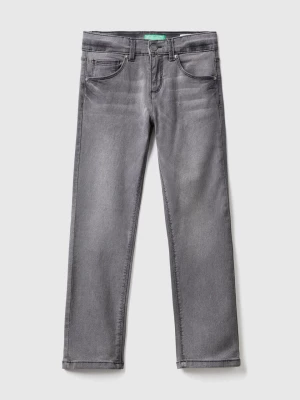 Benetton, Five-pocket Slim Fit Jeans, size 2XL, Black, Kids United Colors of Benetton