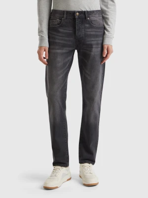 Benetton, Five Pocket Slim Fit Jeans, size 40, Black, Men United Colors of Benetton