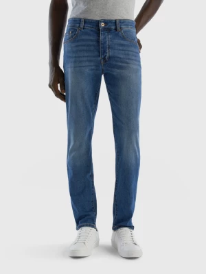 Benetton, Five Pocket Slim Fit Jeans, size 40, Blue, Men United Colors of Benetton