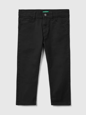 Benetton, Five-pocket Slim Fit Trousers, size 104, Black, Kids United Colors of Benetton