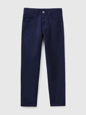 Benetton, Five Pocket Slim Fit Trousers, size 2XL, Dark Blue, Kids United Colors of Benetton