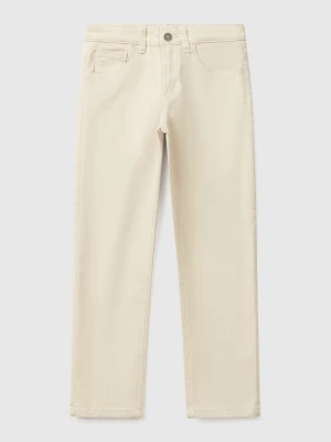 Benetton, Five Pocket Slim Fit Trousers, size XL, Beige, Kids United Colors of Benetton