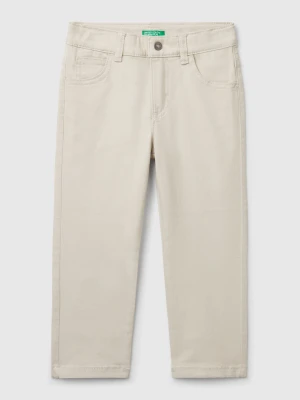 Benetton, Five-pocket Stretch Trousers, size 116, Beige, Kids United Colors of Benetton